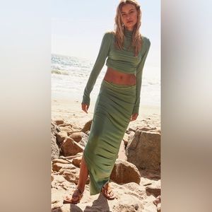 Free People Cierra Set in Dusty Green!